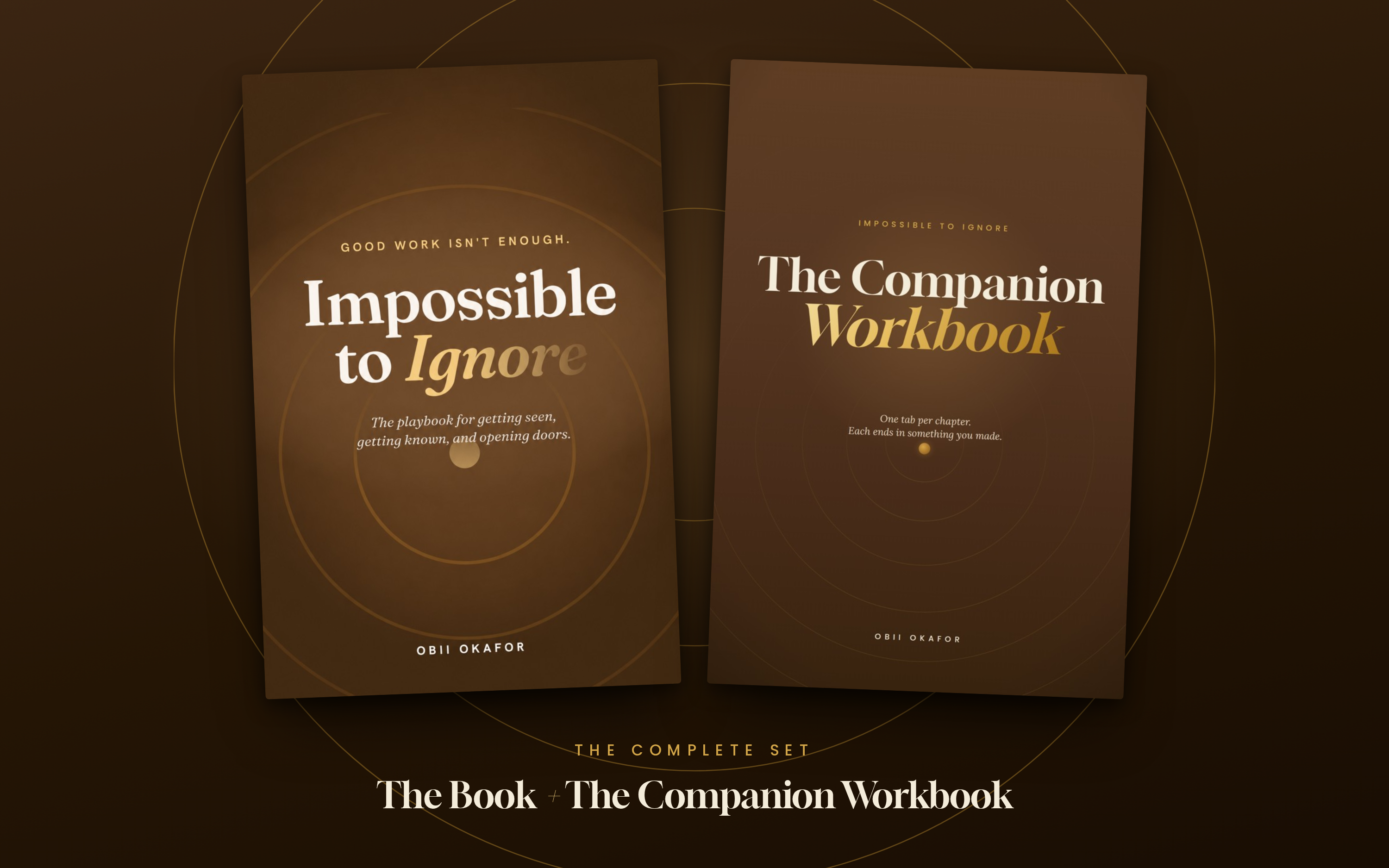 Impossible to Ignore book and companion workbook bundle