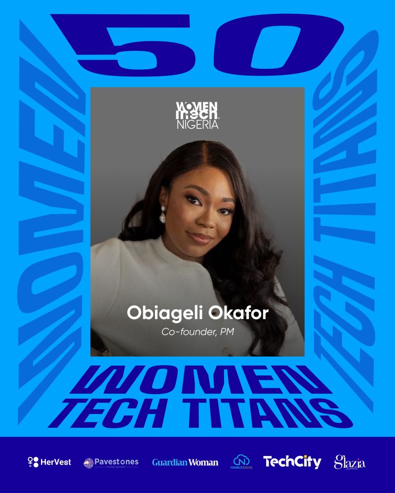 Women in Tech Nigeria 50 Women Tech Titans recognition image